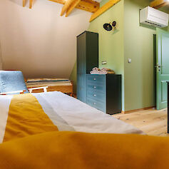 Apartma Žaga za 4 osebe s pogledom na žago